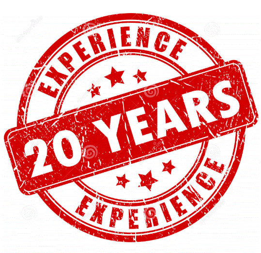oltre 20 anni d'esperienza oltre 20 anni d'esperienza